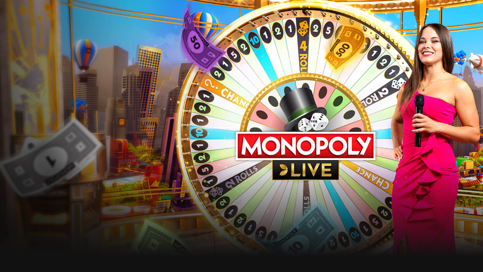 Monopoly Live casino spel op mobiel en desktop